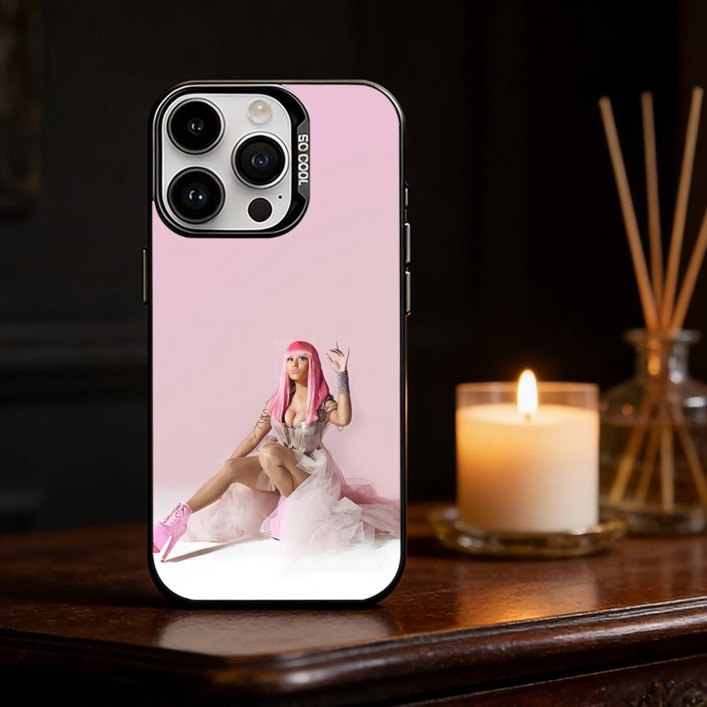 Rapper SINGER N-Nicki Minaj Phone Case Color Silver Shell For IPhone 17 16 15 14 13 12 11 Pro Max Plus
