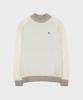 HELVESKO Double-Layered Turtleneck Sweater (Ivory)