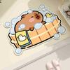 Kapibara bathroom floor mat, toilet door absorbent floor mat, toilet non-slip diatom mud toilet floor mat