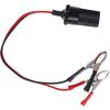 12V Battery Terminal Clip-On Cigar Cigarette Lighter Power Socket Adapter Plug
