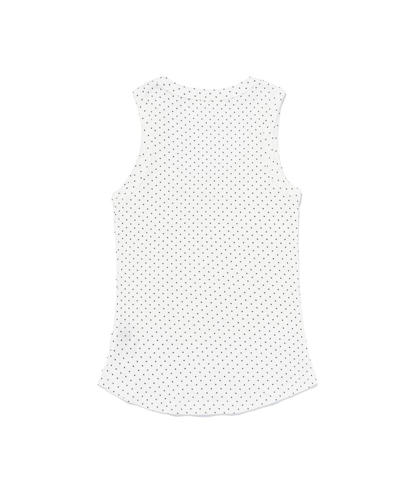 CARGOBROS FOR WOMAN Dot Flag Sleeveless T-Shirt (White)