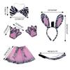 Animal Zebras Headbands Zebras Bowtie Cartoon Ears Hair Hoop Zebras Tail Headwear Party Cosplay Photography