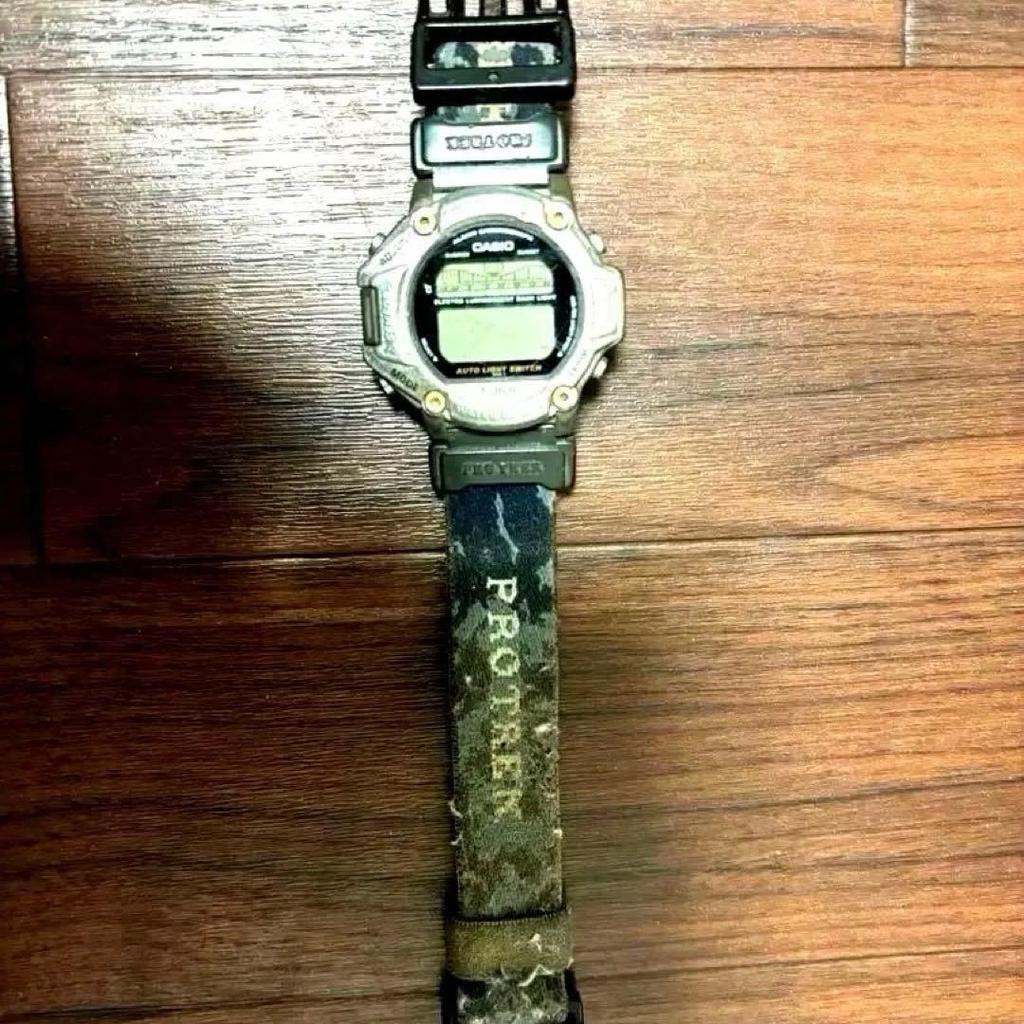 Used CASIO PRO TREK PRT-11 Tide Graph Moon Phase