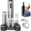 Electric Wine Stopper - Circle Joy - 7 In 1 - Rechargeable - Elegant Design - Gift Box