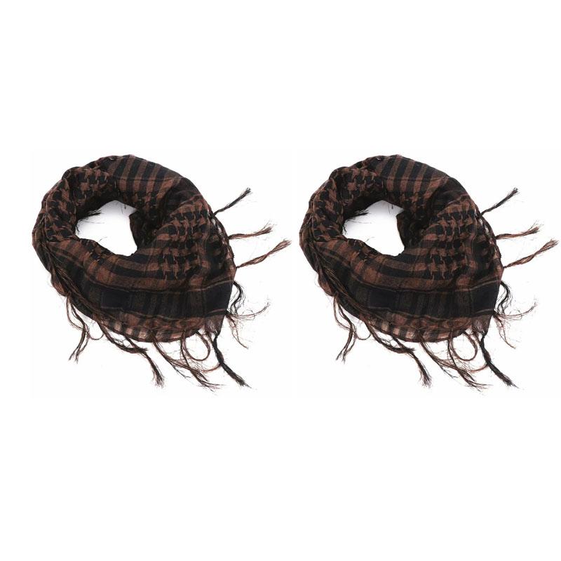 123Pcs Tactical Keffiyeh Shemagh Arab Scarf Shawl Neck Cover Head Wrap Cotton Winter Scarves Men'S Outdoor Hiking Shawl