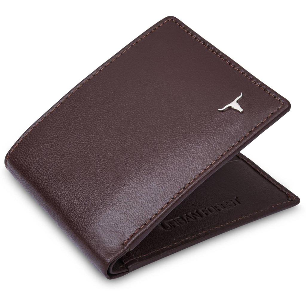 Pánská ležérní, formální peněženka z pravé kůže - běžná velikost (8 slotů pro karty)