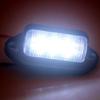 2pcs Car Truck License Plate Lights 12-24V 6 LED Universal Waterproof Truck Tail Light License Plate Lamp White Bulbs