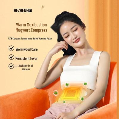HEZHENG Self-Heating Mugwort Abdominal Warming Patches CN Plug (adapter Included)