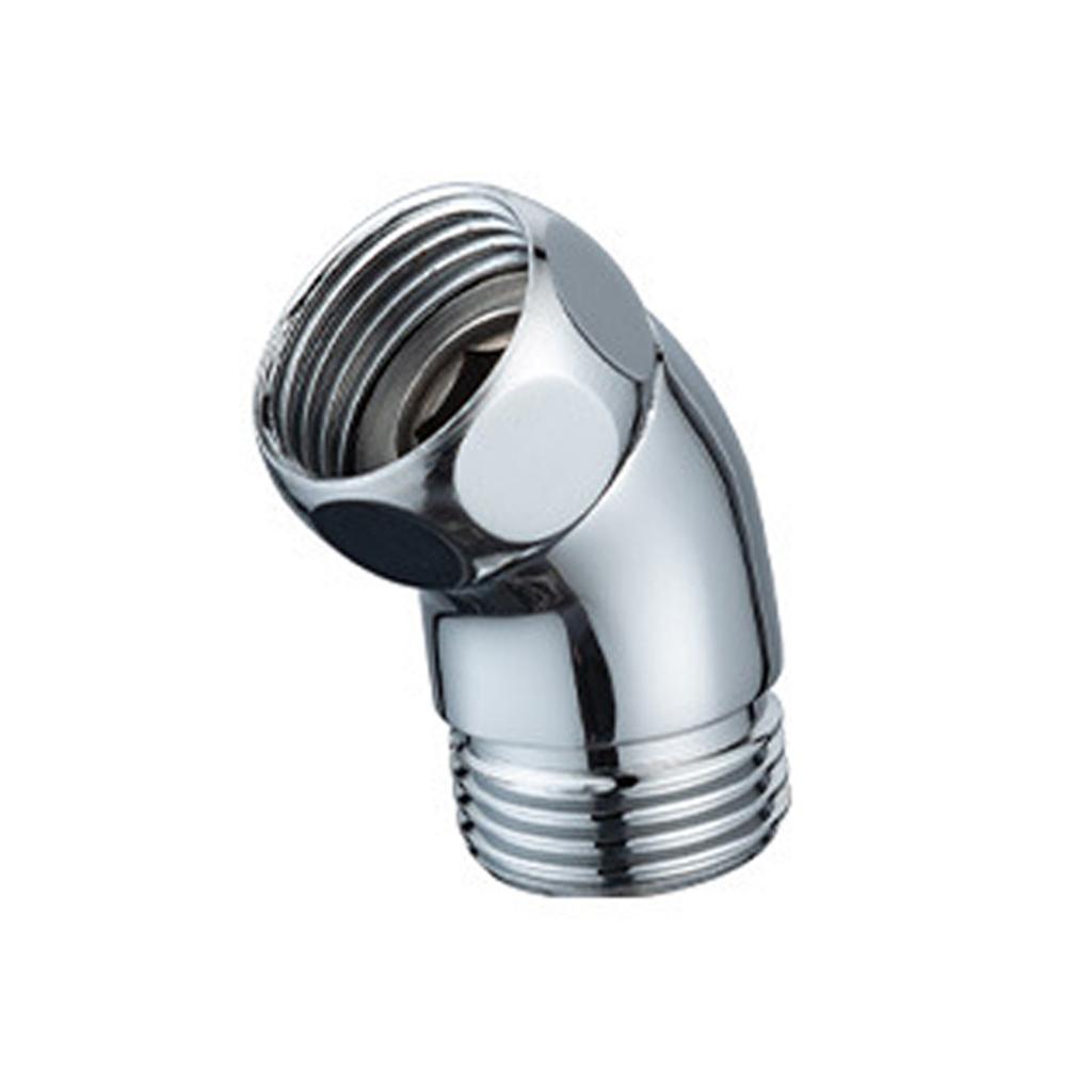 Shower Elbow Adapter for Handheld Shower Head 45 Degree Connectors Stainless Steel Construction Polished Chromes Finish