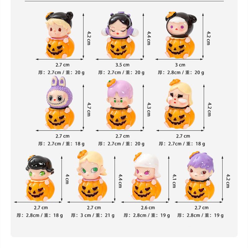 Halloween Pumpkin Series Mini Dolls: DIY Spooky Pumpkin Desktop Decor & Matching Blind Box Toy