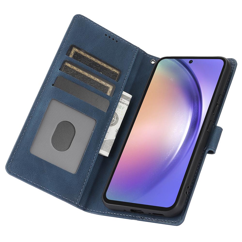For Samsung Galaxy S24 FE Case PU Leather Phone Cover with Wallet Stand View