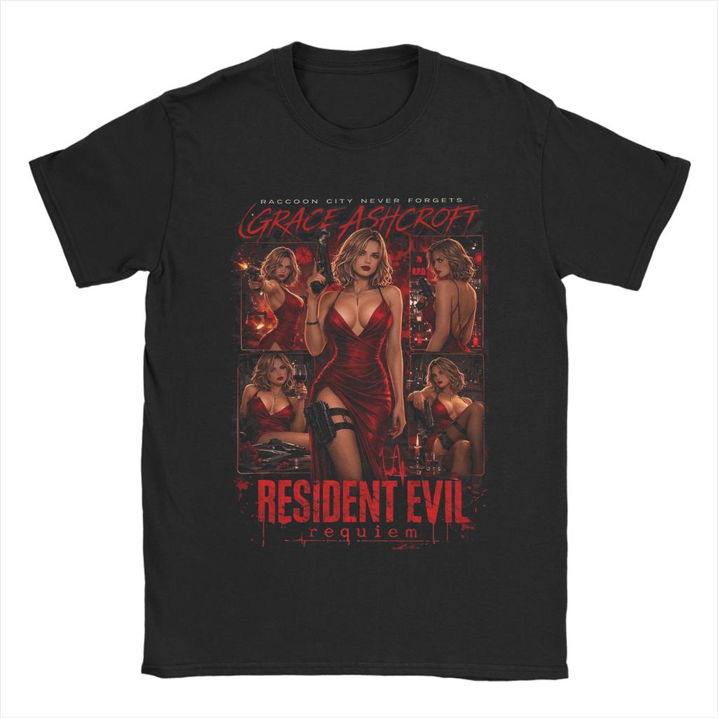 Resident Evil Graphic, Umbrella Corp Spy T-Shirt for Unisex Fashion Tee Shirt Round Collar Short Sleeve T Shirt Plus Size Tops