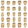 Brass Hose Barb Connector Male to Female Adapter Durable Pipe Fitting for Water Gas Air Tubing Applications