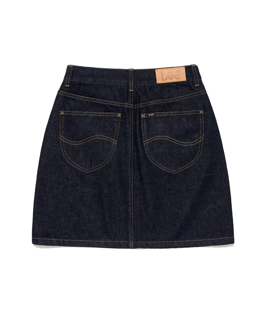 Lee Women'S Denim Mini Skirt Indigo Raw