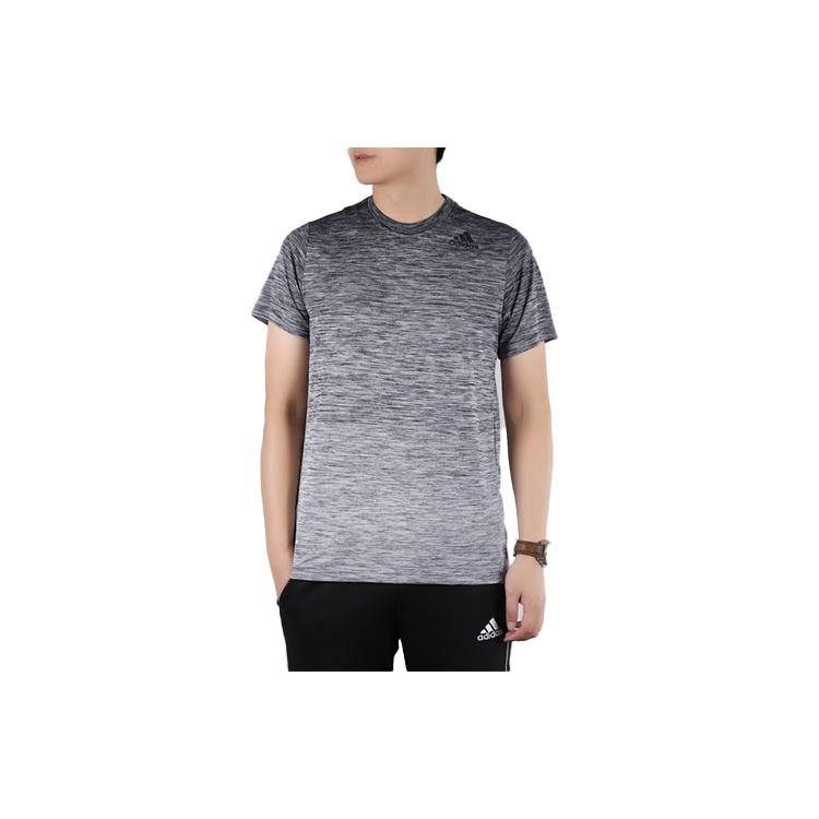 adidas Gradient Tee Training Sports Round Neck Pullover Short Sleeve Metallic Black Men s FL4394 XS