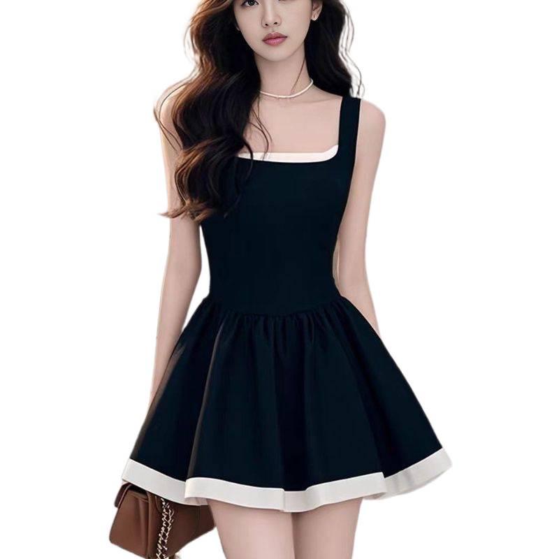 French Socialite Black Sleeveless Little Black Dress - Spring/Summer 2026 Two-Piece Design