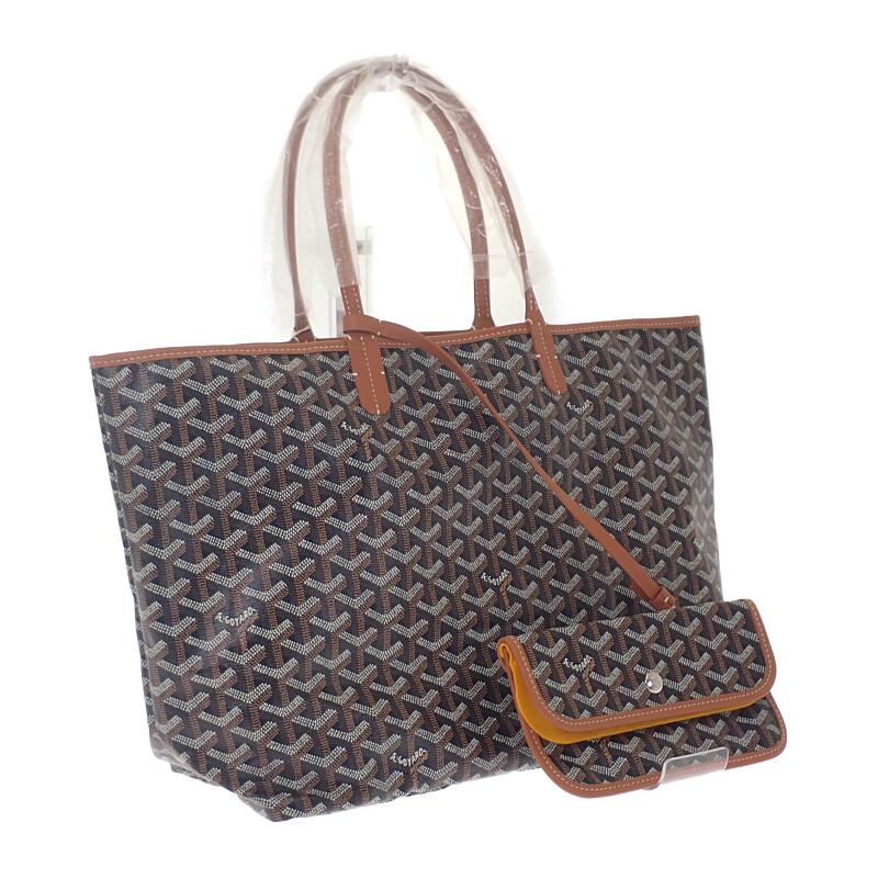 Goyard STLOUIPMLTY01CL03P Geantă tote natural/negru Piele de vițel Femei