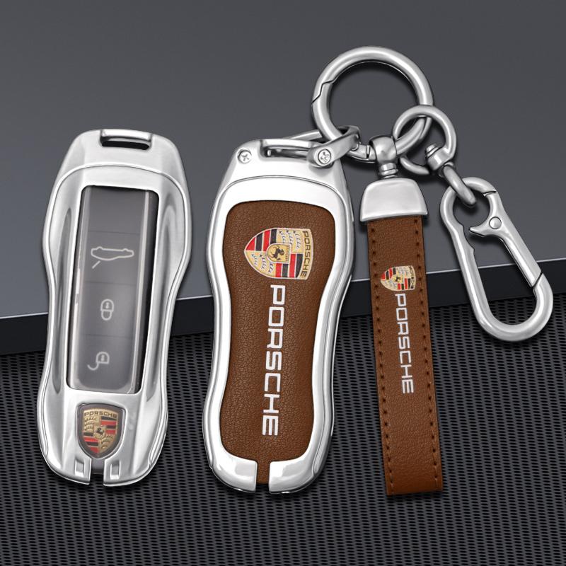 Custodia Copri Guscio Protettivo per Chiave Auto Per Porsche Panamera Spyder Carrera Macan Cayman Cayenne 911 970 981 991 Accessori Portachiavi