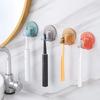 Wall Mounted Toothbrush Holder Plastic Tooth Brush Dispenser Toothbrush Cup Holder  Bathroom