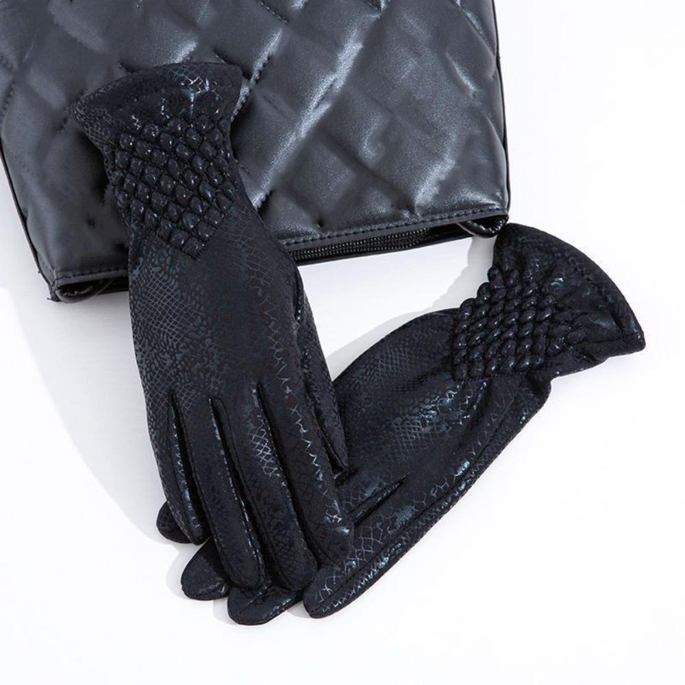 

Перчатки для мотоцикла из искусственной кожи с закрытыми пальцами, водонепроницаемые, толстые, ветрозащитные, лыжные, хлопковые, для активного отдыха