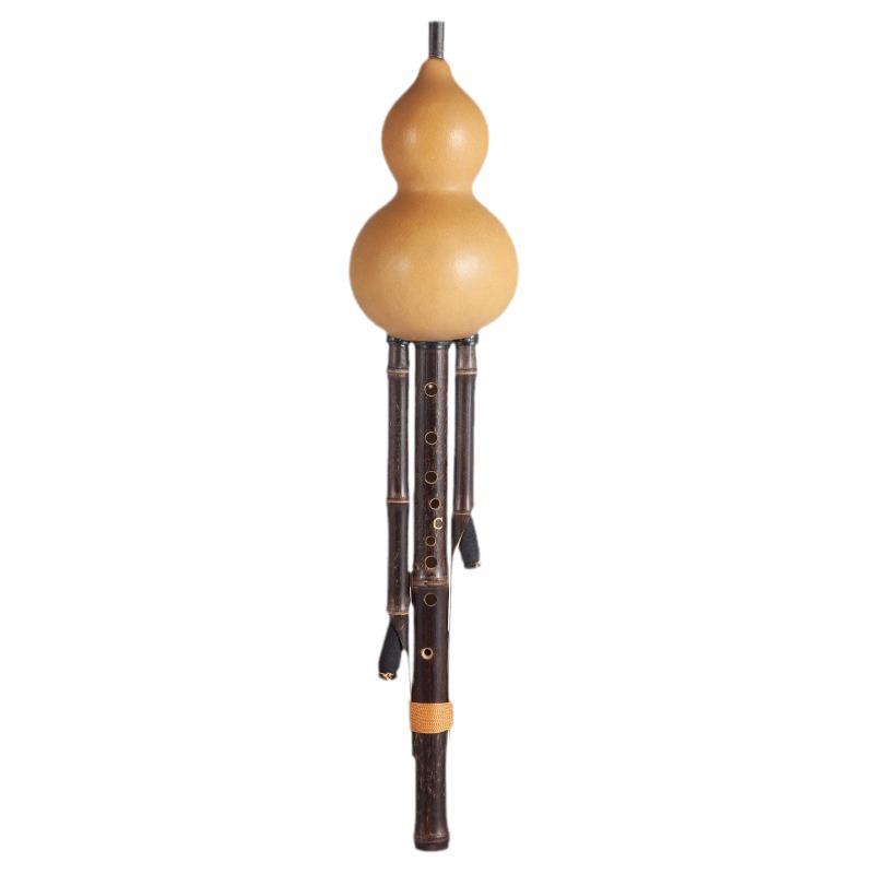 Natural Nine-Hole Unglazed Gourd Flute in C-flat, B-flat, D-flat, G-flat, and F-flat Keys for Adults