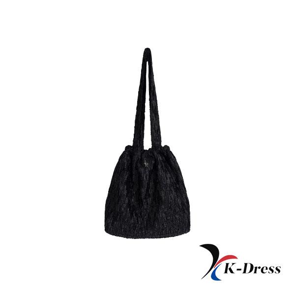Shimurd Pleats Shoulder Bag [BLACK]