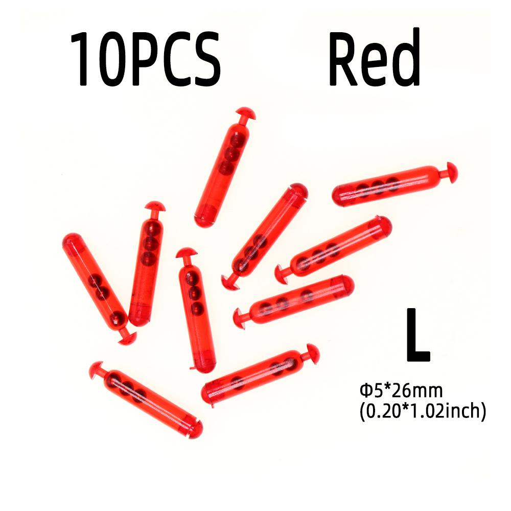 

10 шт. Пластиковые рыболовные погремушки для приманок для вязания мушек, звуковые трубки, погремушки, вставная трубка для мягких червей, аксессуары для джиг-приманок