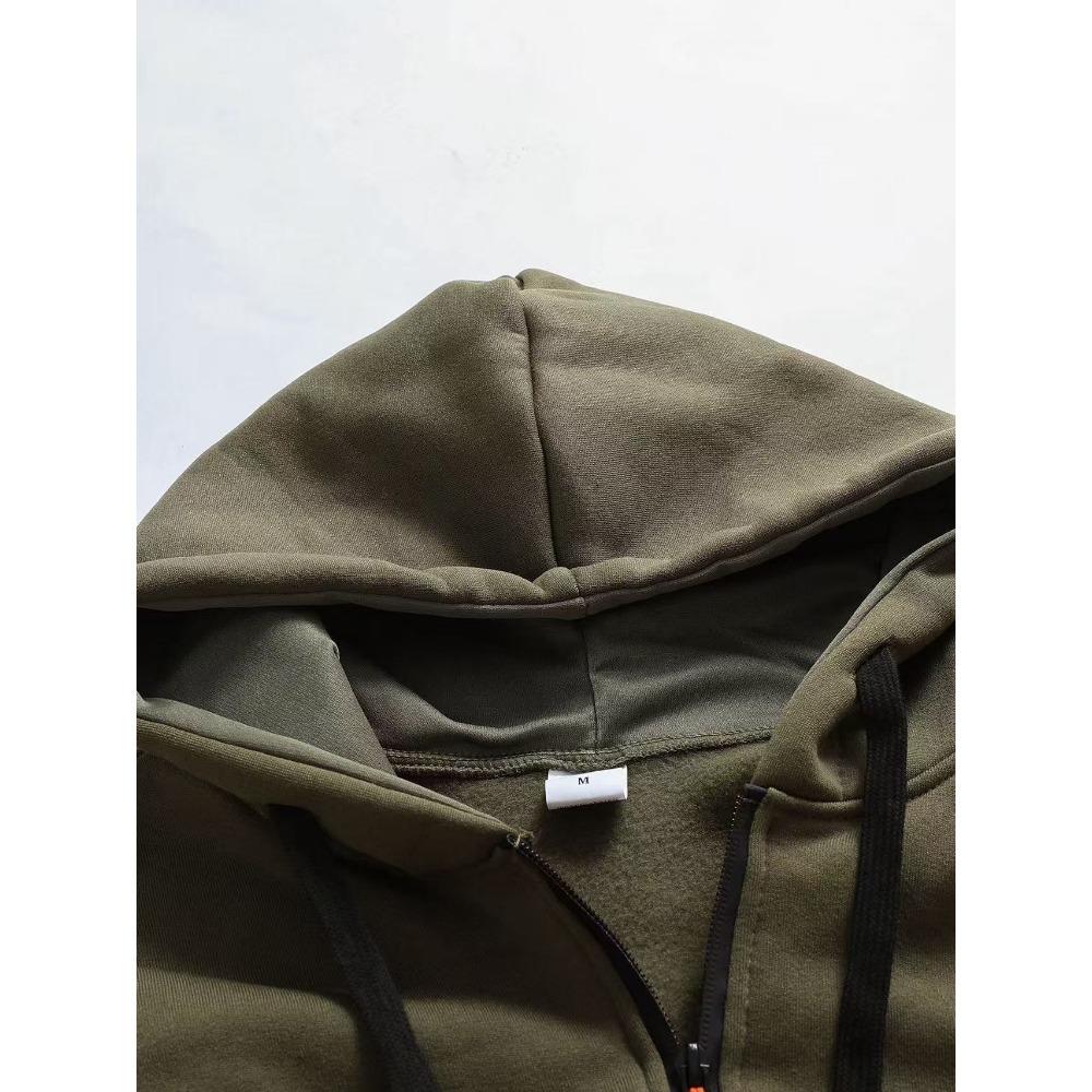 Novo Moletom Masculino Moderno com Capuz e Multibolsos