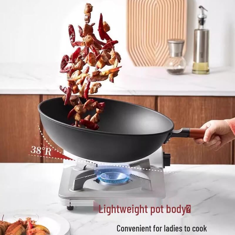 Titanium Non-Stick Flat Bottom Frying Pan