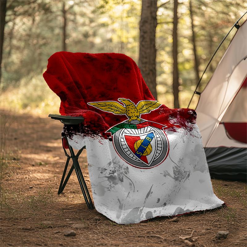 1pc B-Benfica Theme Blanket - Digital Print, Polyester, Cozy for All Seasons, Perfect for Outdoor, and Travel