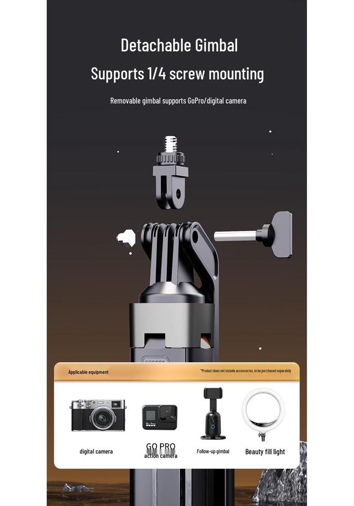 Πολυλειτουργικό Selfie Stick από Κράμα Ψευδαργύρου: Τετράποδο Στήριγμα Κινητού για Γραφείο και Δάπεδο, Συμβατό με Bluetooth για Φωτογραφία & Ζωντανή Μετάδοση.