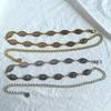Elegant and Versatile Western Classic Carved Geometric Retro Waist Chain for Ladies