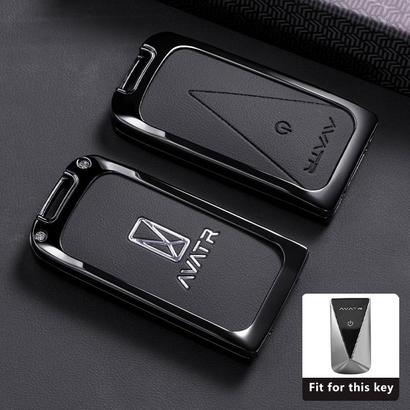 Zinc Alloy Car Key Case Fob For Avatr 07 06 Avatar 12 Max Ultra Accessories Keychain Remote Cover Shell Housing