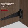 3/4/6inch T Shaped Door Hinges Metal Gate Strap Hinges  for Wooden Fences Yard Barn Door Cabinet