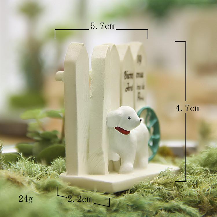 Garden Fence Dog Resin Figurine For Home Decor And Business Promotions Gift