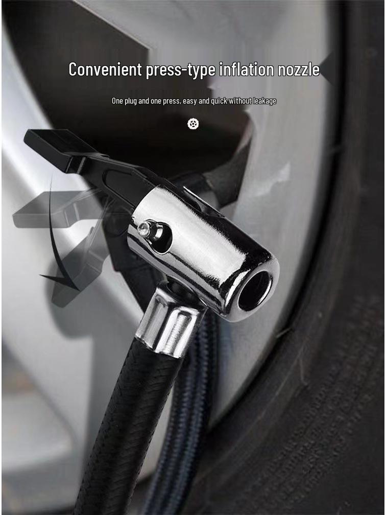 12V Electric Portable Car Air Pump for Tires (Single Cylinder)