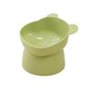 High-Foot Cat Bowl: Non-Slip, Anti-Tip, Slanted Design for Pet Neck Protection.
