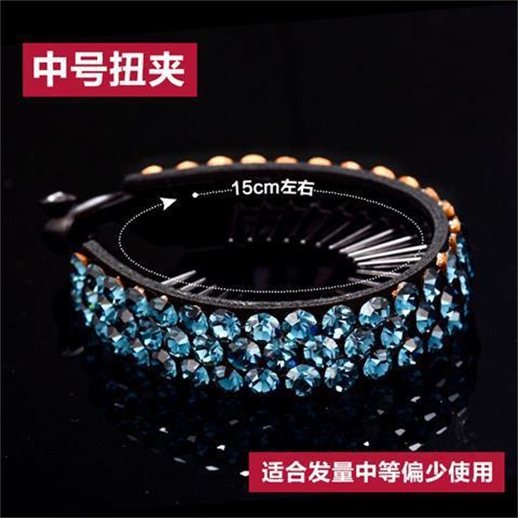 Exquisite Rhinestone Hair Clip, Full Rhinestone Vertical Ponytail Clip, Banana Clip For Adults.