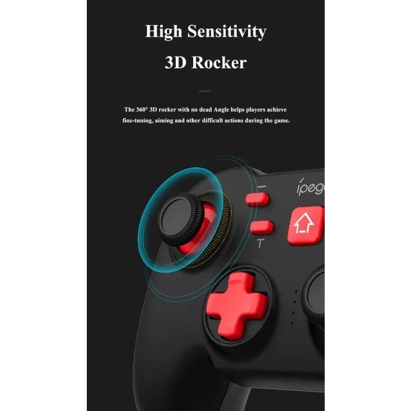 PG-SW062C Wireless Game Controller Bluetooth Gamepad Game Console Cordless Handle for Nintendo Switch, Android, IOS, PC