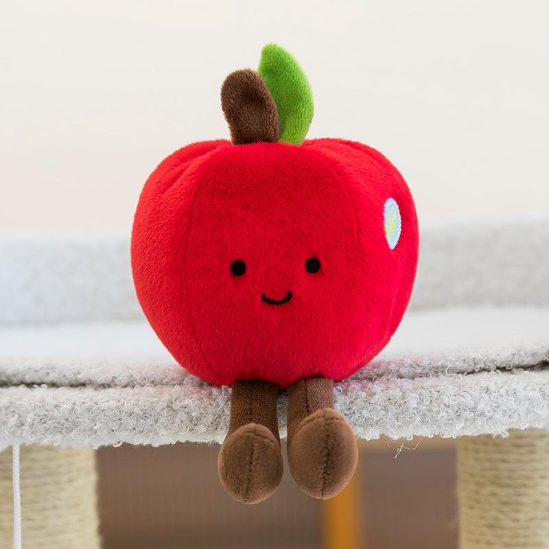 Creative Styling Cute Vegetables Fruit Dolls Cabbage Corn Eggplant Plush Toys Wedding Throwing Dolls