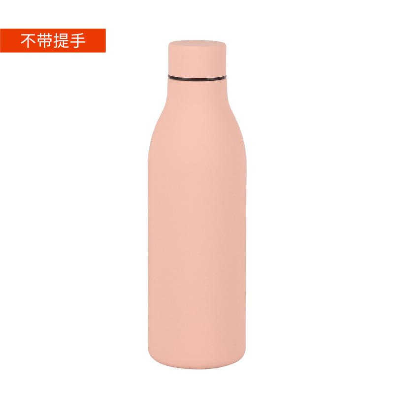 Schöner Griff Kleine Mundflasche 304 Edelstahl Thermosbecher Tragbarer Sportwasserbecher Geschenkbecher