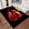 Red Boxing Gloves Design Carpet suitable as a non-slip mat for the living room or bedroom sofa