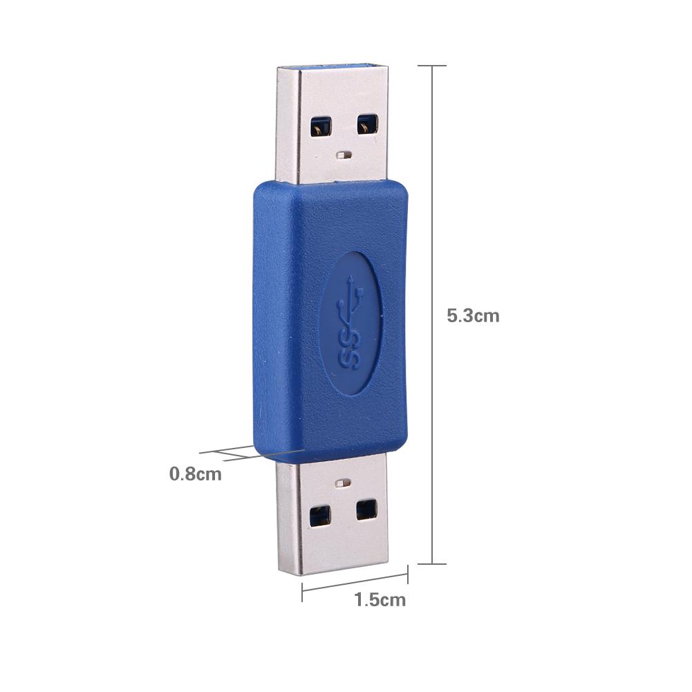 USB 3.0 Type A Male To Type A Male M M Coupler Adapter Gender Changer Connector Pro New