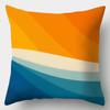 Rainbow Geometric Color Splicing Pillowcase 45x45cm Polyester Sofa Chair Cushion Cover Modern Room Home Decor Pillowcase