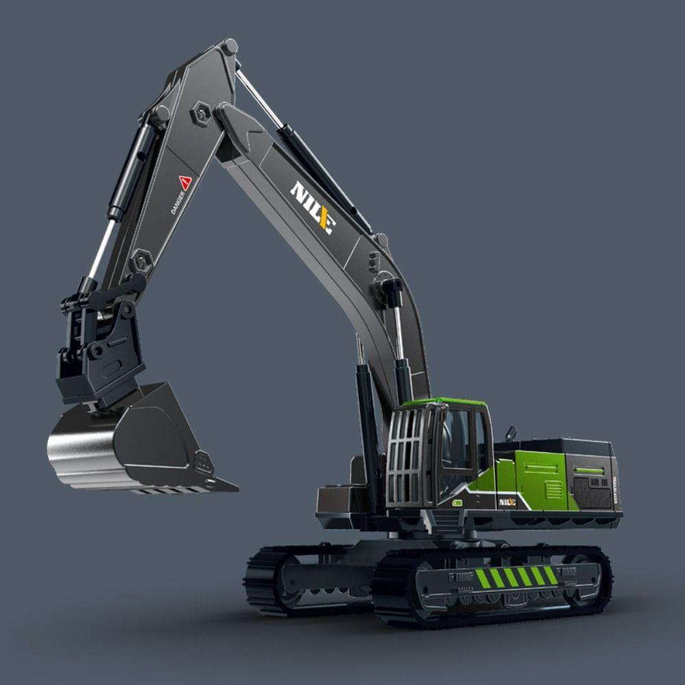 Simulation Engineering Car Model Zinc Zinc Alloy Diecast Vehicle Excavator Crane Truck Toys  Kids Student