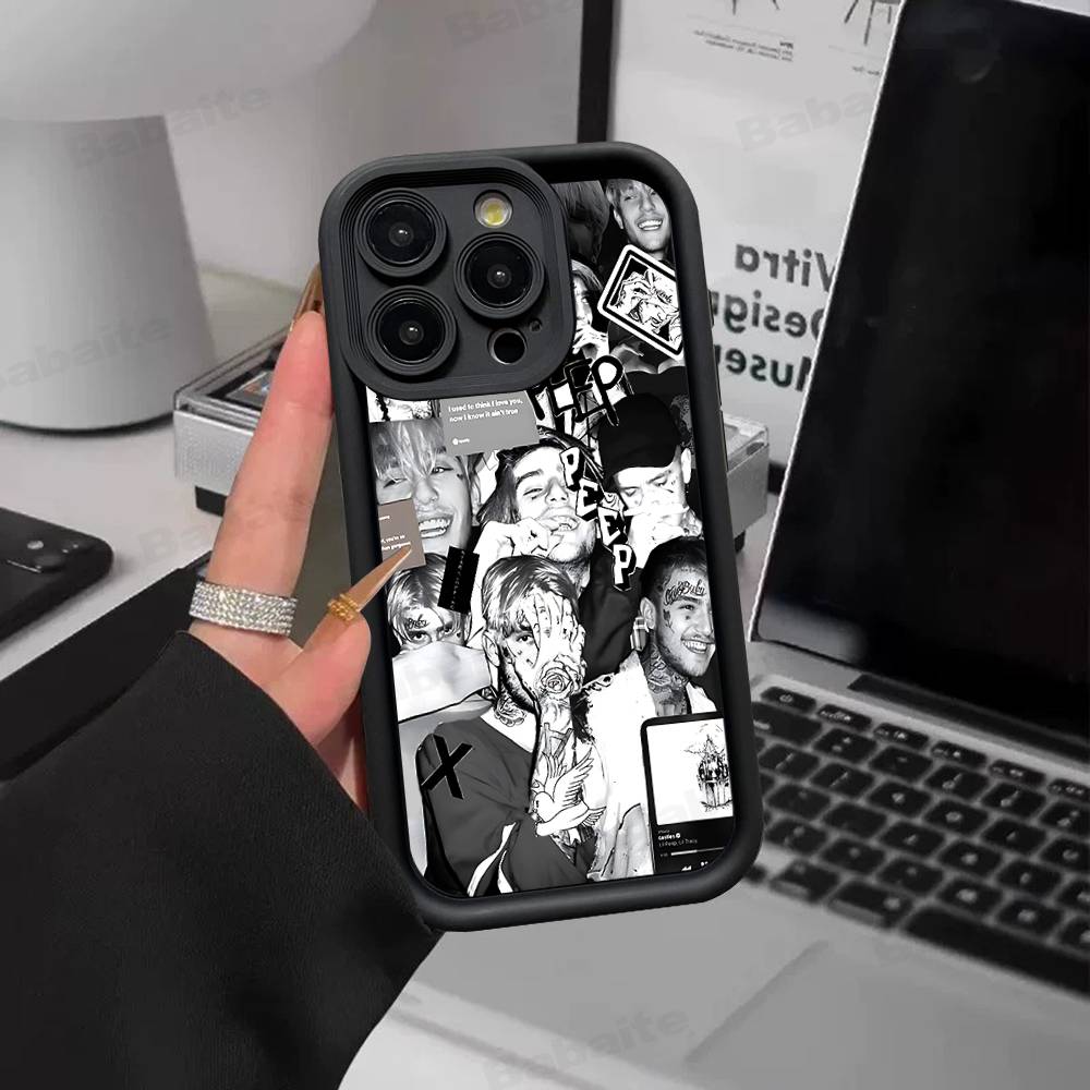 

Singer Rapper L-Lil Peep Phone Case For IPhone 17 16 E 15 14 13 12 11 Pro Max Plus Back Cover iPhone 12 pro
