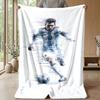 Lionel Messi Theme blanket Soft Flannel Blanket Plush Throw Blanket Cozy Sofa Bed Blanket for Home Decor