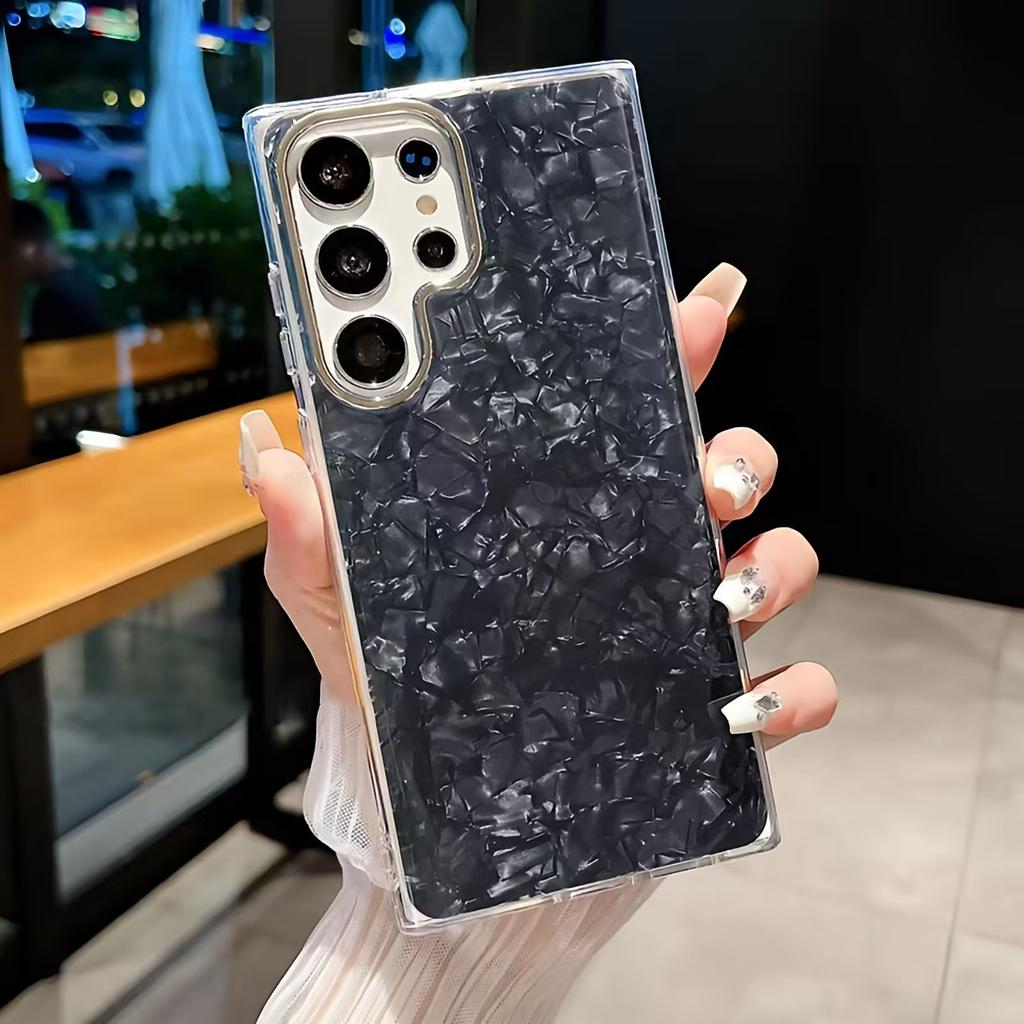 Glitzer Traum Muschel Muster Hülle Für Samsung S2 S22 S24 S23 FE Ultra Plus A16 A06 A A3 A2 A1 A4 A34 A24 A14 A3 A2 Abdeckung