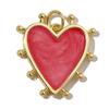 3pcs 18k Gold Plated Charm Heart/Horseshoe/Dices Poker Card Pendants with Cubic Zirconia Necklace Earrings Components