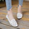 2024 spring women flat shoes Shallow cutout flats ladies slip Comfortable breathable loafers nurse boat shoes dfg56